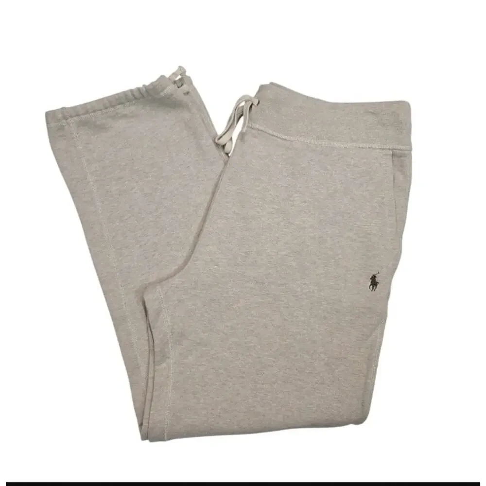 Polo Ralph Lauren Men XXL Fleece Sweatpants Oatmeal Heather Beige Drawstring Hem
